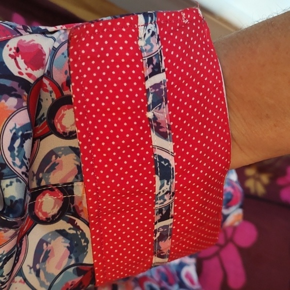 XXL Alex Vando GEOMETRIC CIRCLE Long Sleeve Button Up Shirt Size 2XL EUC - Picture 4 of 8